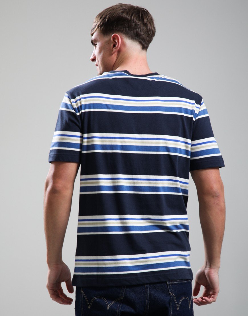 GANT Multi Stripe T-Shirt Evening Blue