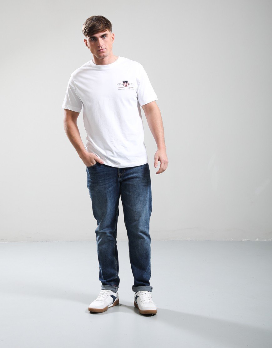 GANT Regular Archive Shield Embroidered T-Shirt White