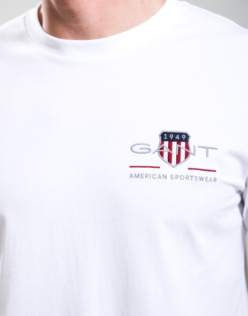 GANT Regular Archive Shield Embroidered T-Shirt White