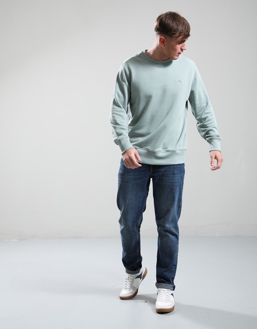 GANT Regular Shield Crew Neck Sweat Ceramic Grey