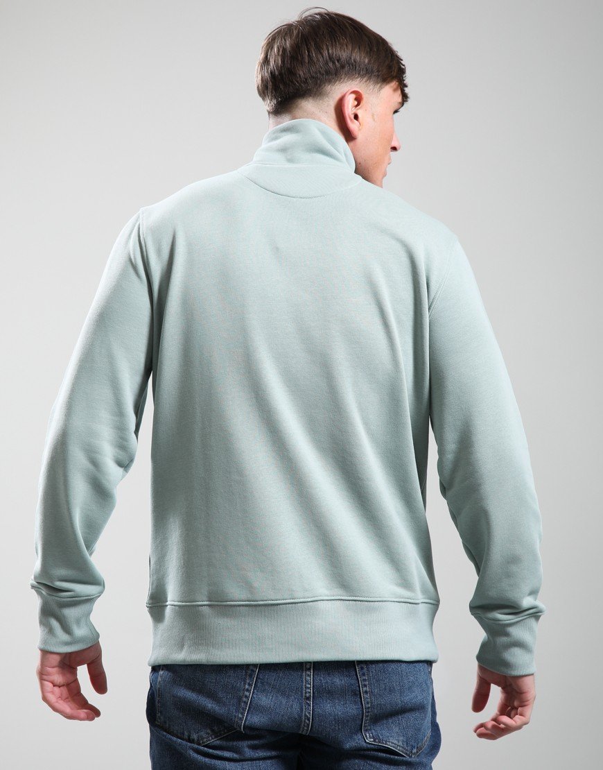 GANT Regular Shield Half Zip Sweat Ceramic Grey