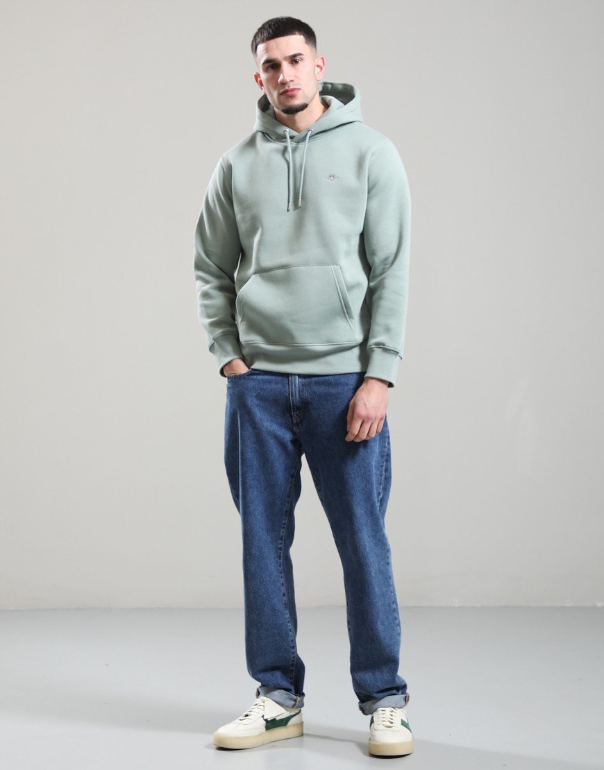 GANT Regular Shield Hoodie Ceramic Grey