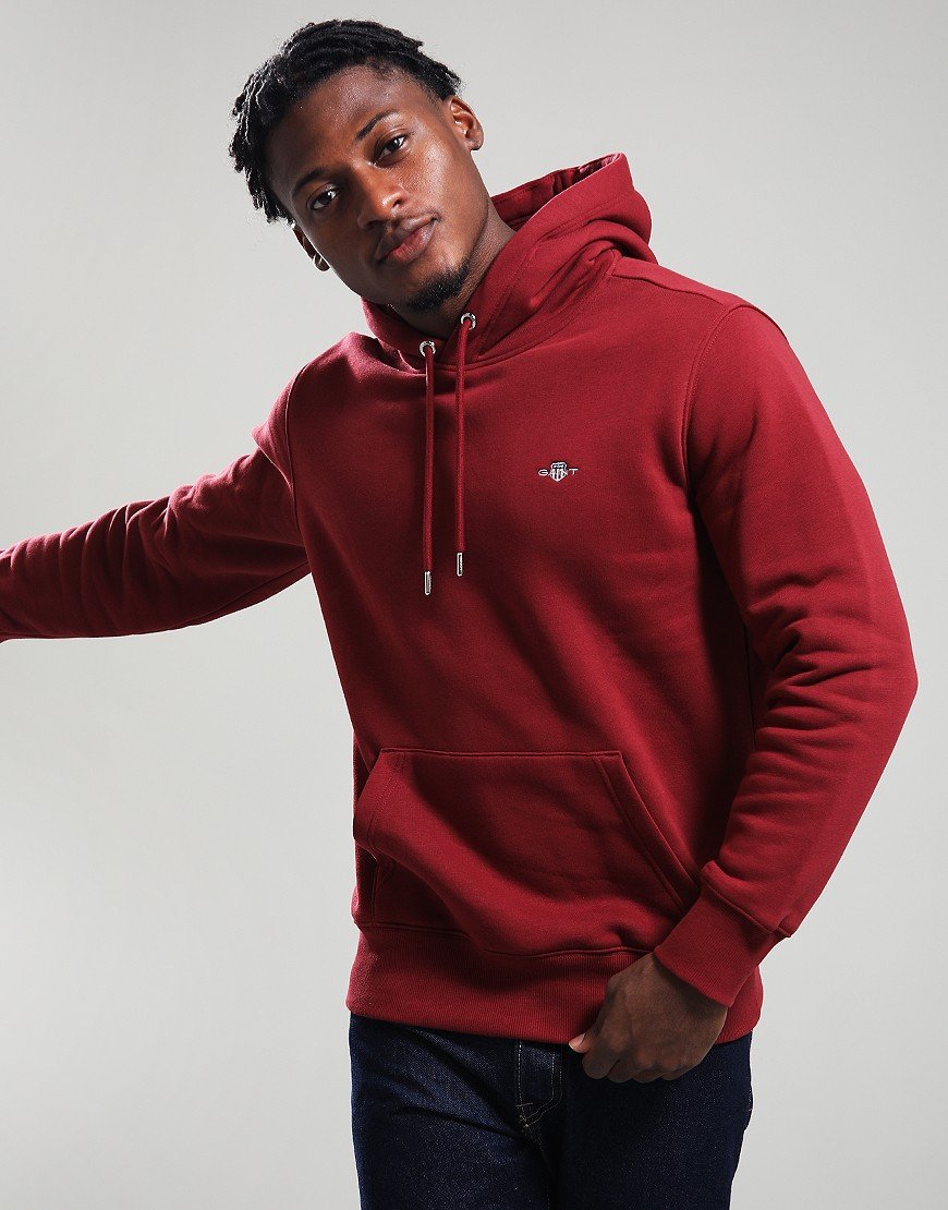 GANT Regular Shield Hoodie Plumped Red