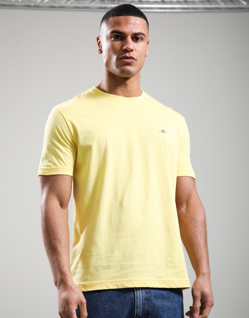 GANT Regular Shield T-Shirt Banana Yellow