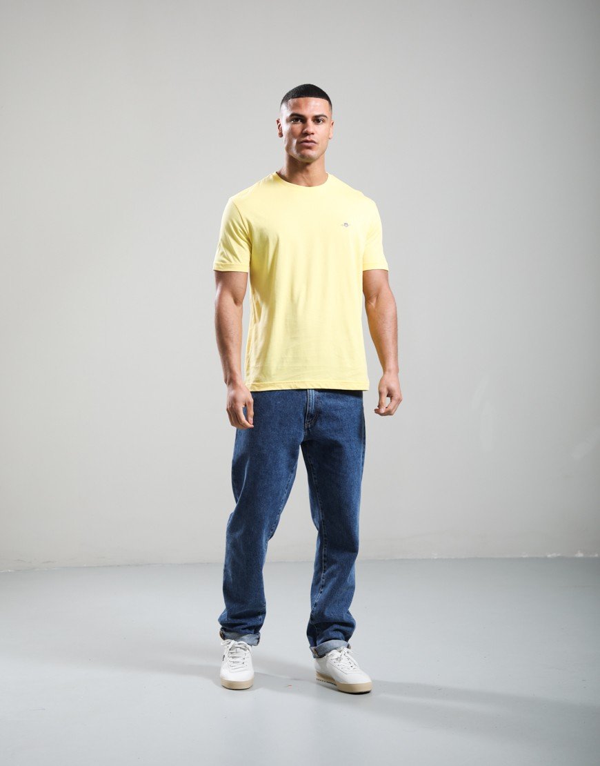 GANT Regular Shield T-Shirt Banana Yellow
