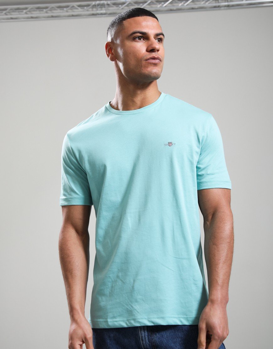 GANT Regular Shield T-shirt Muted Turquoise