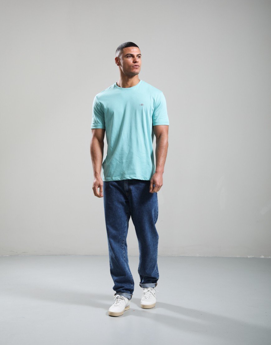 GANT Regular Shield T-shirt Muted Turquoise