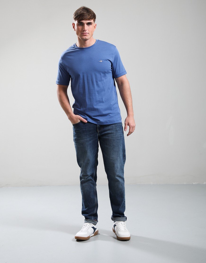 GANT Regular Shield T-Shirt Vintage Blue 