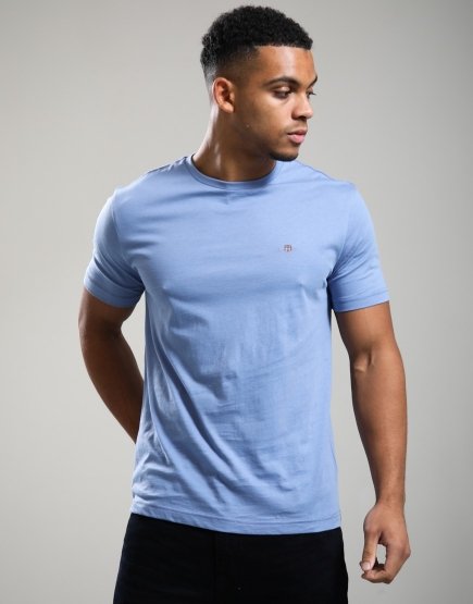 GANT Regular Shield T-Shirt Faded Denim