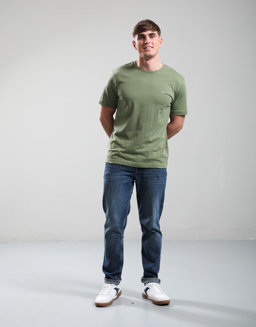 GANT Regular Shield T-Shirt Dry Herb Green