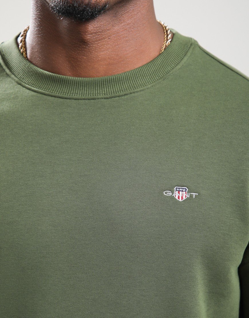 GANT Regular Shield Crew Sweat Country Green GANT Regular Shield Crew Sweat Country Green