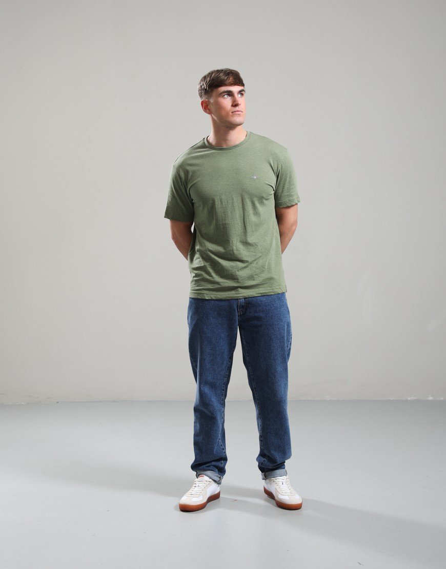 GANT Regular Shield T-Shirt Dark Cactus Melange