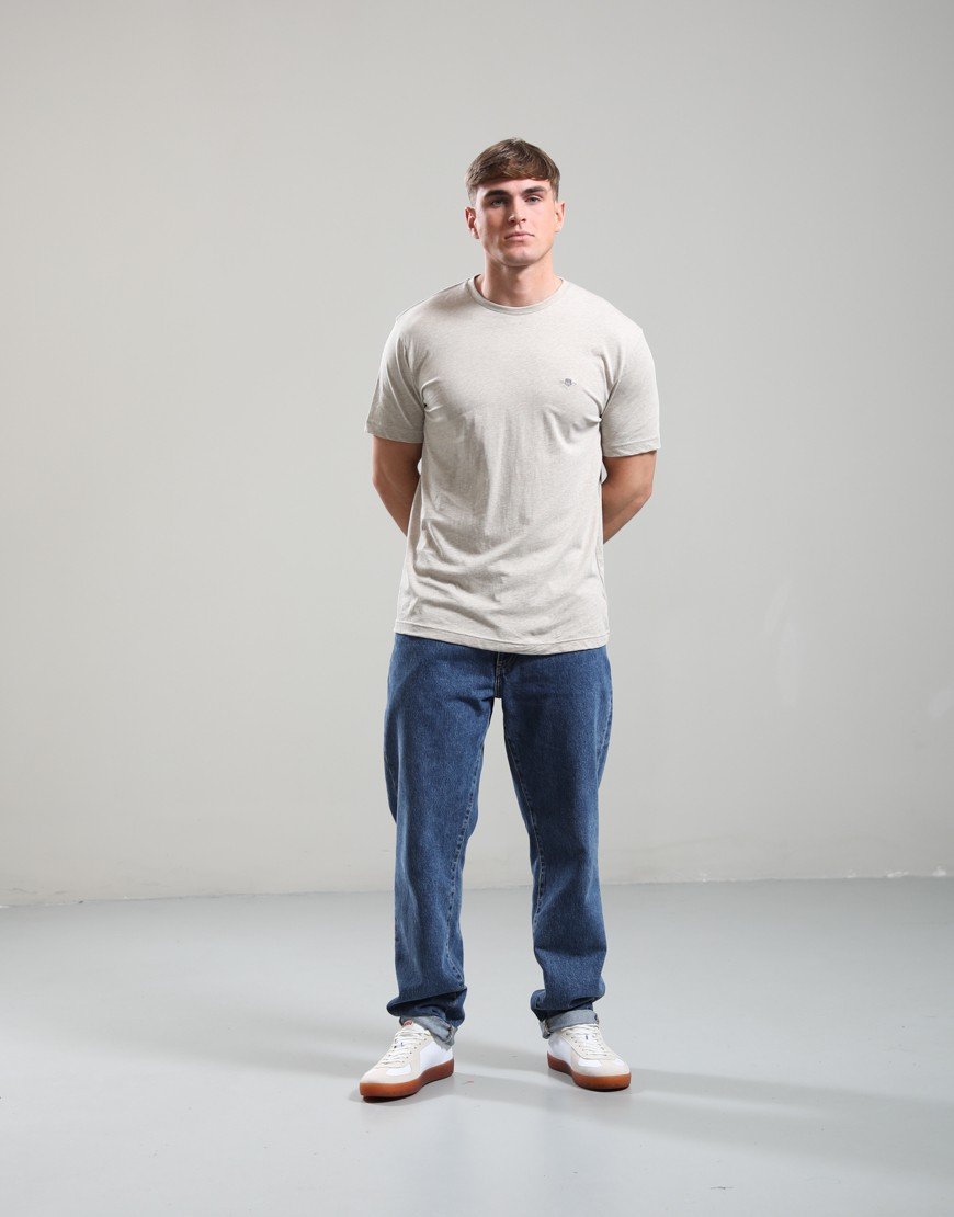 GANT Regular Shield T-Shirt Oat Melange