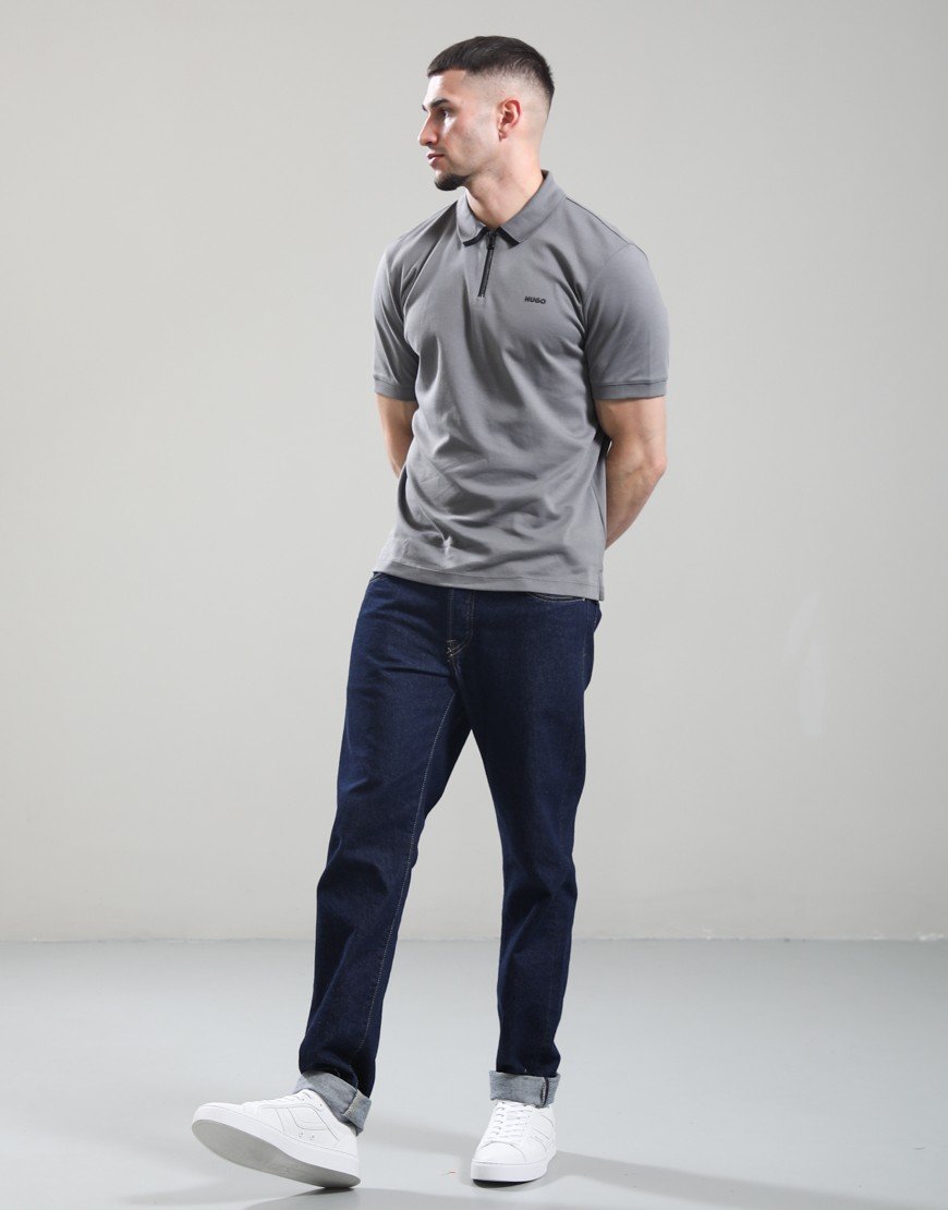 HUGO Dalomino Polo Shirt Dark Grey
