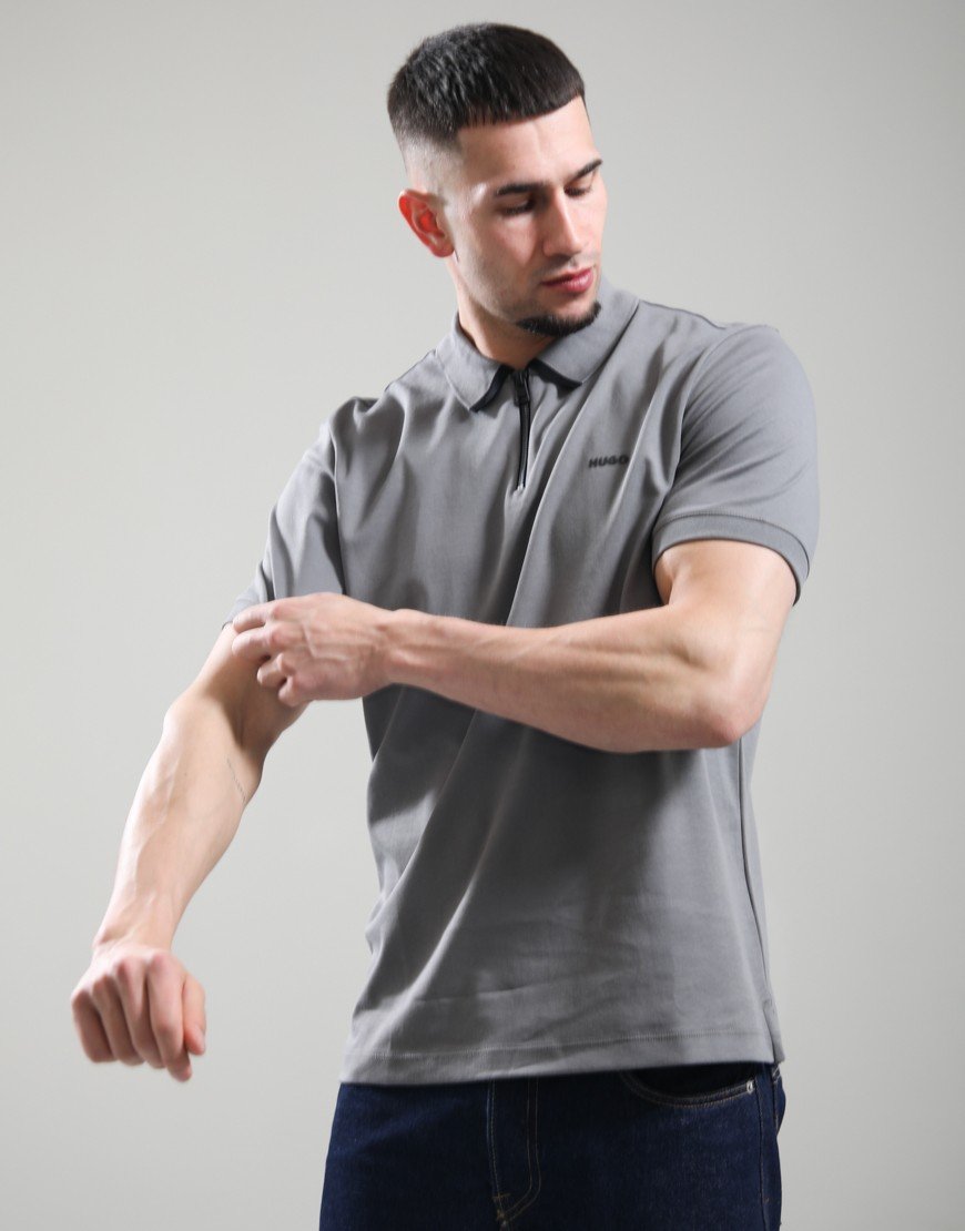 HUGO Dalomino Polo Shirt Dark Grey