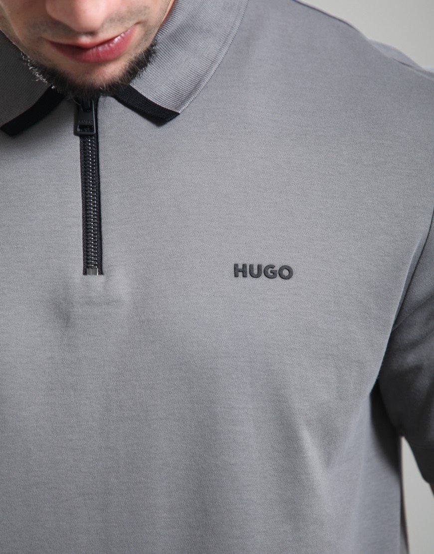 HUGO Dalomino Polo Shirt Dark Grey