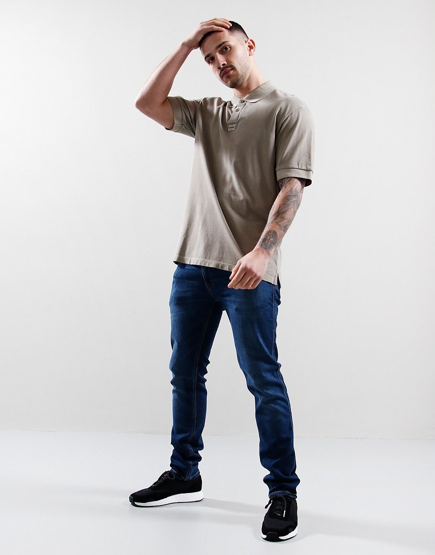 HUGO Danoe Polo Shirt Open Brown