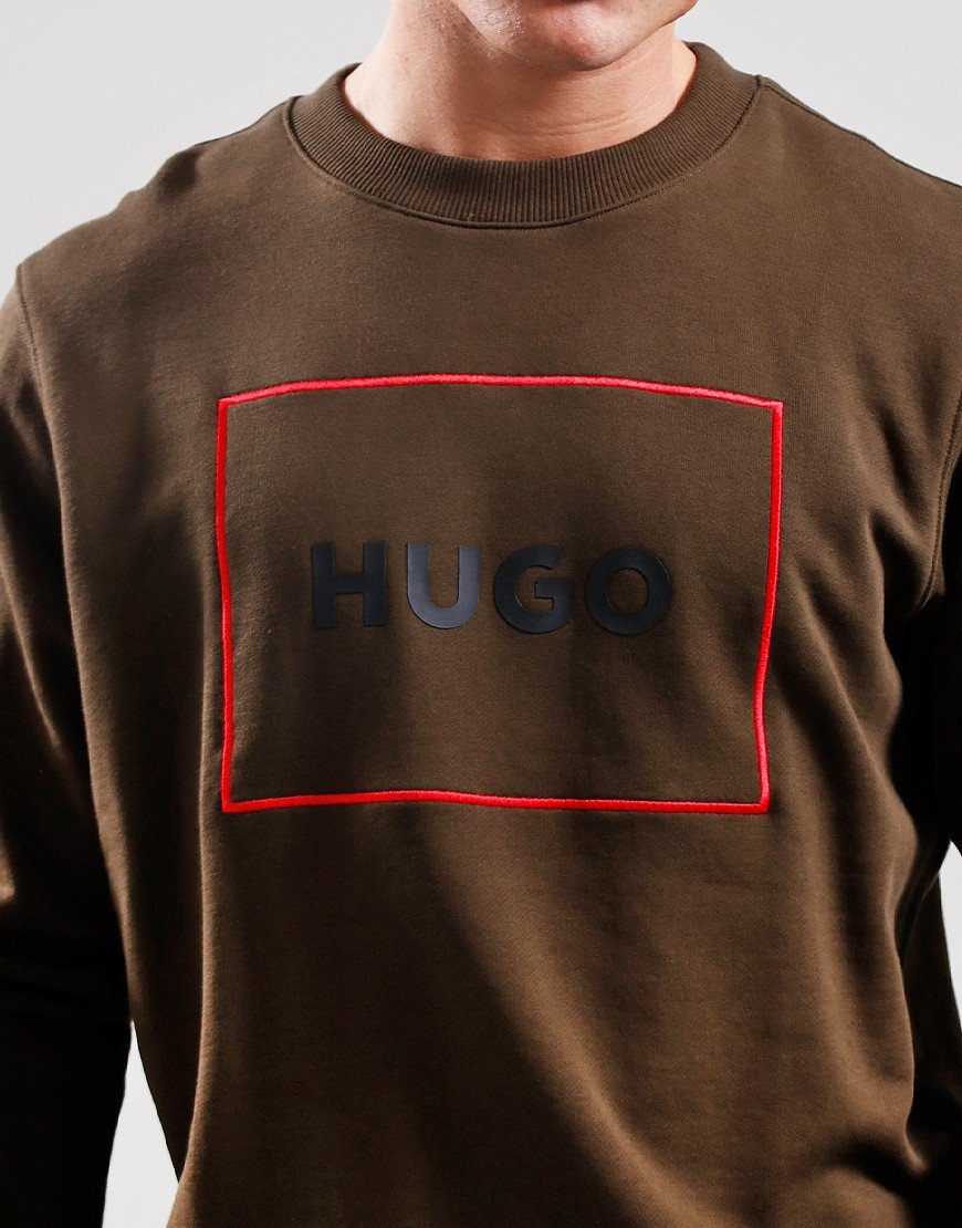 HUGO Delery Sweat Dark Green Terraces Menswear
