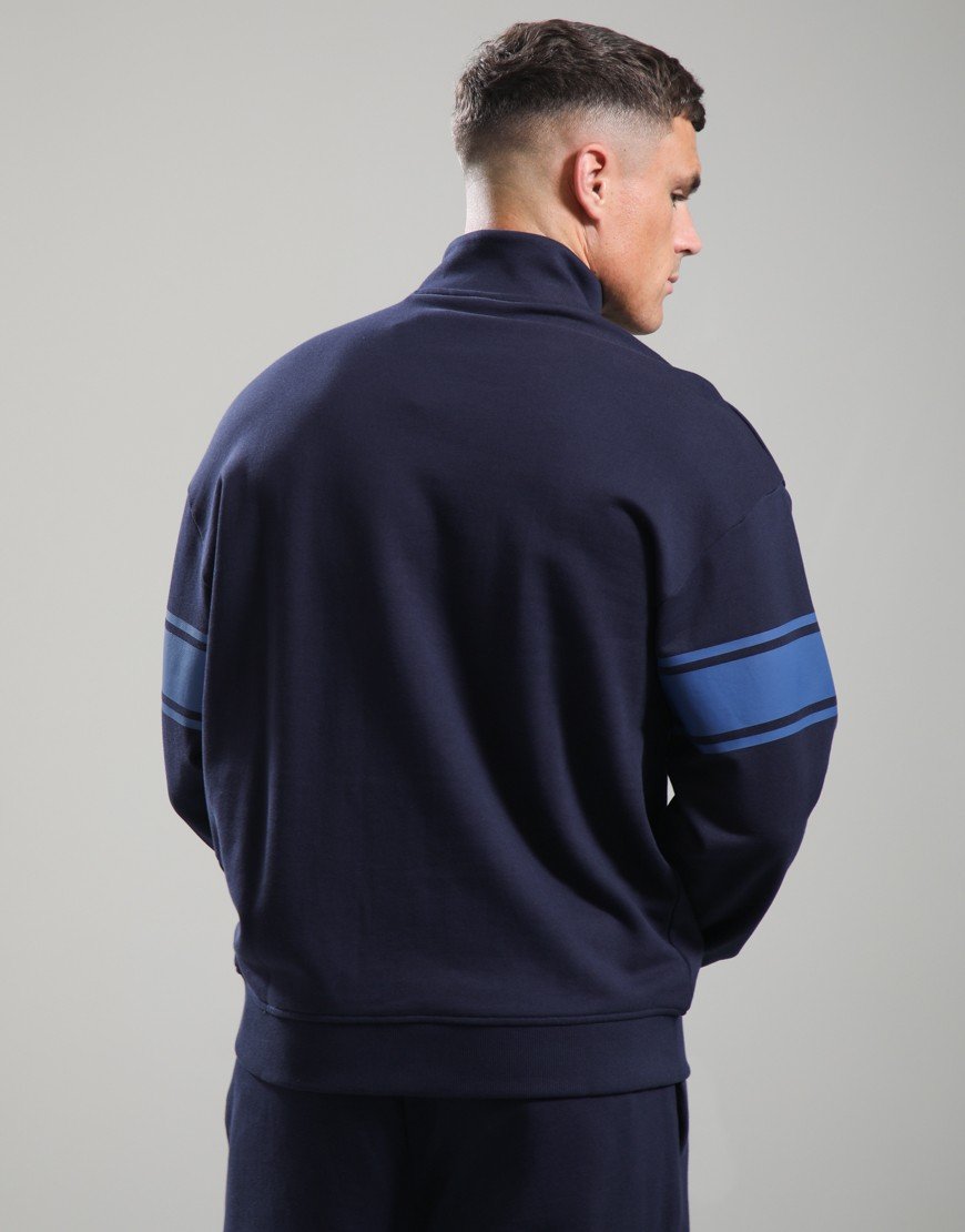 HUGO Demsizip Half Zip Sweat Dark Blue