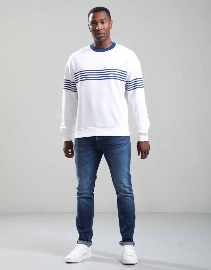 HUGO Demso Crew Sweat White