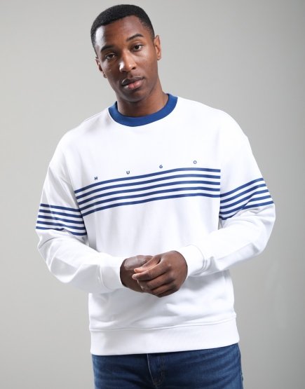 HUGO Demso Crew Sweat White