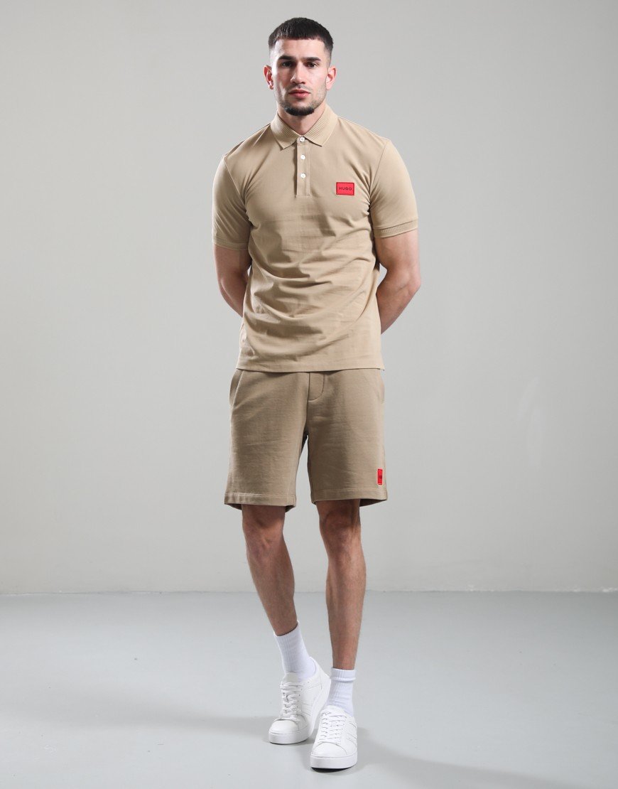 HUGO Dereso222 Polo Shirt Medium Beige