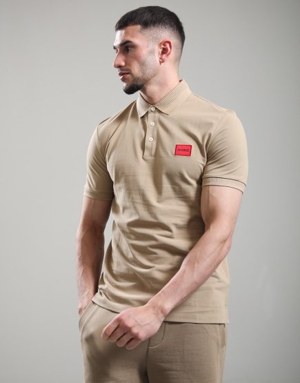 HUGO Dereso222 Polo Shirt Medium Beige