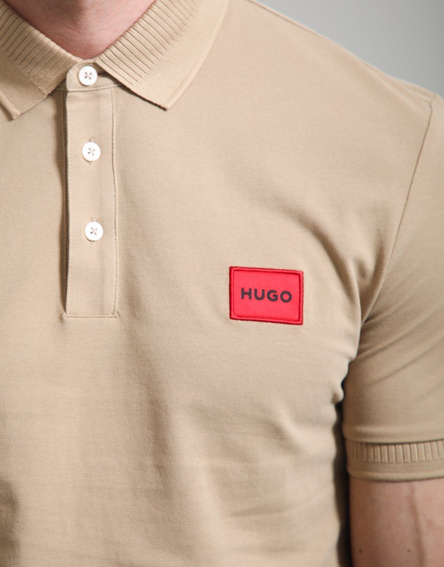 HUGO Dereso222 Polo Shirt Medium Beige