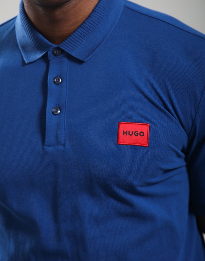 HUGO Dereso222 Polo Shirt Open Blue