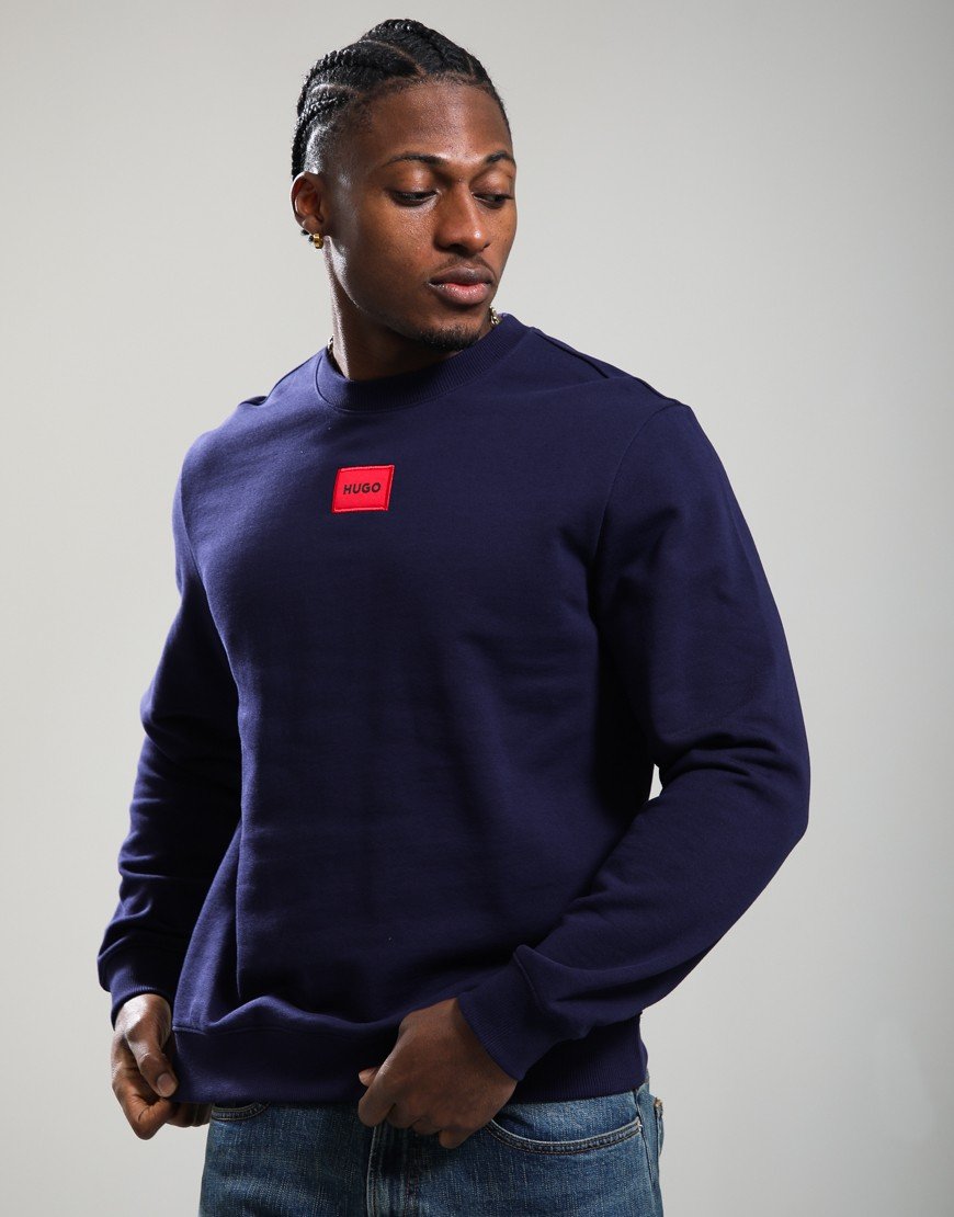 HUGO Diragol212 Crew Sweat Navy