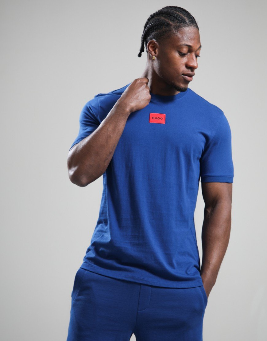 HUGO Diragolino212 T-Shirt Open Blue