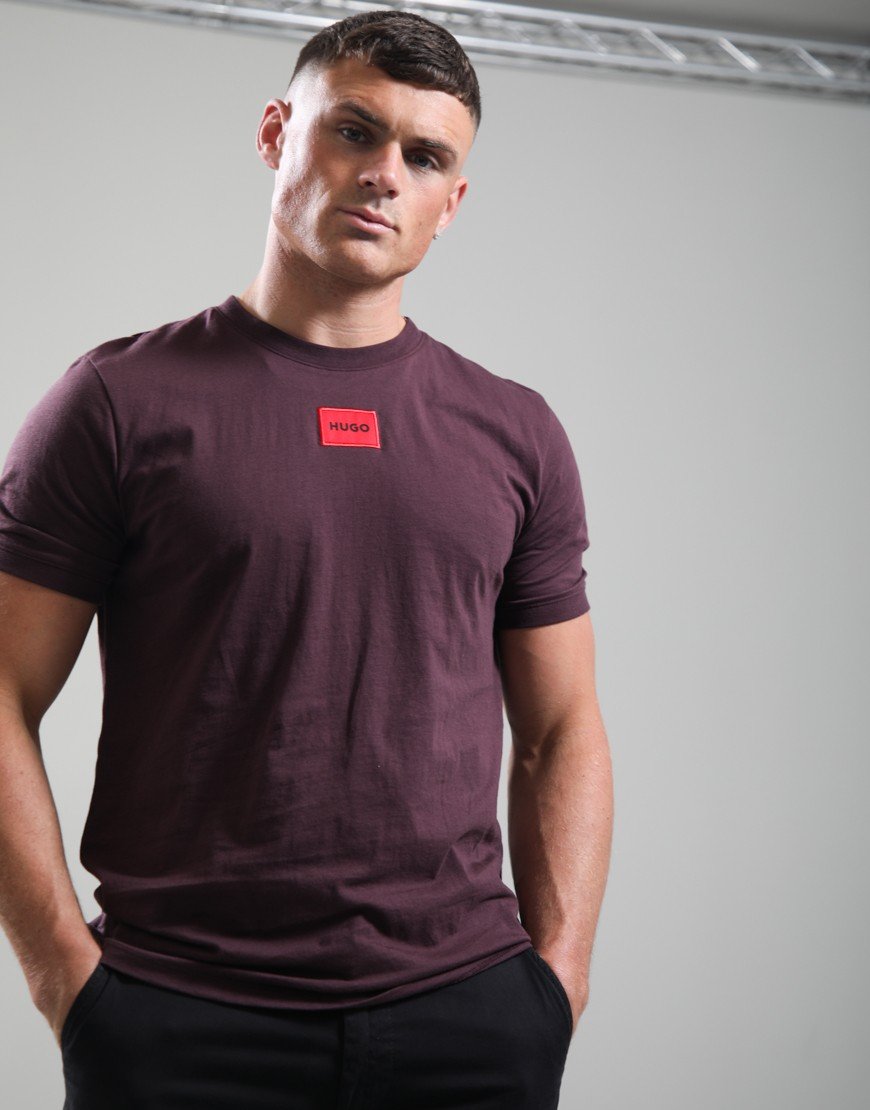 HUGO Diragolino212 T-Shirt Open Brown