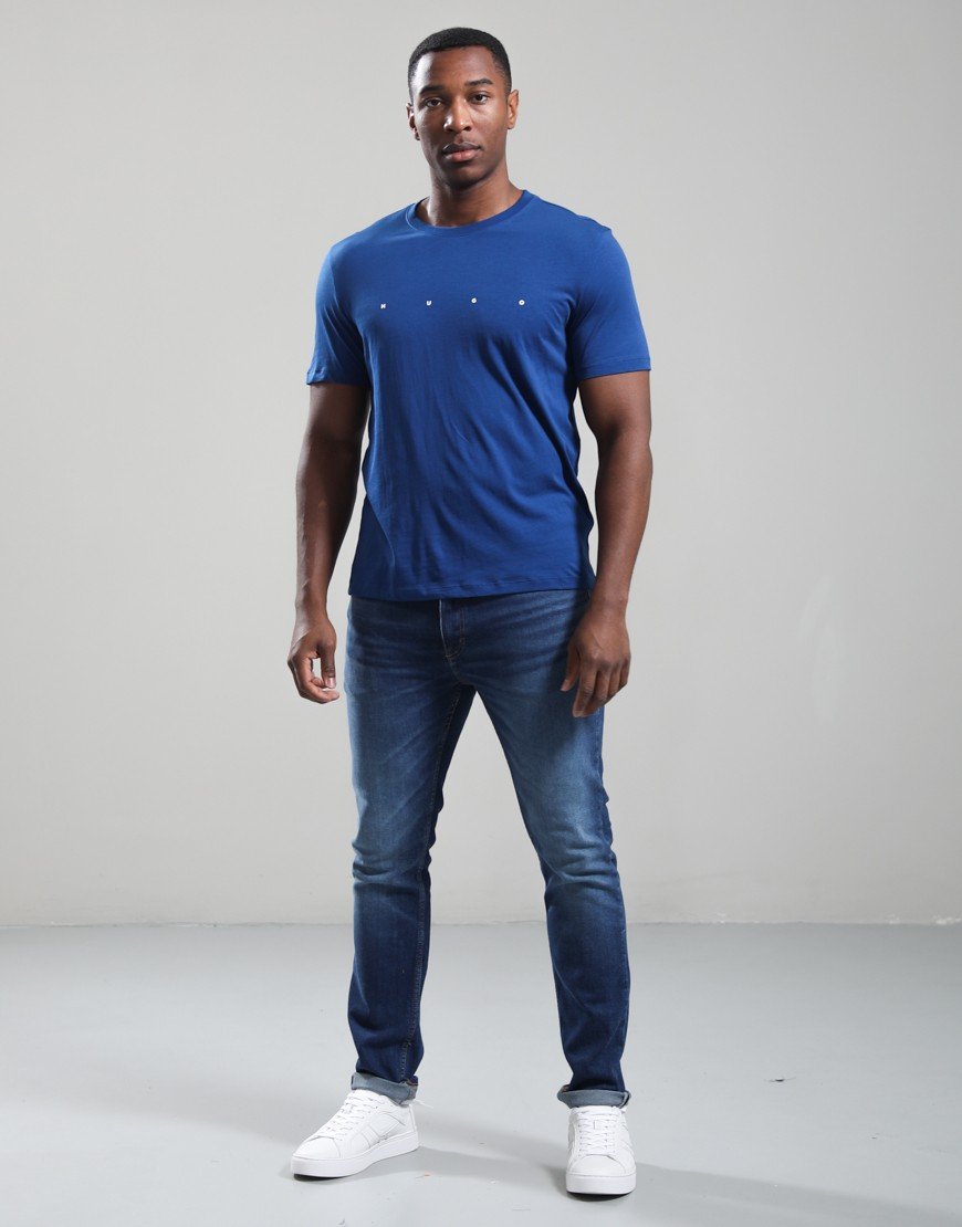 HUGO Dorosi T-Shirt Open Blue
