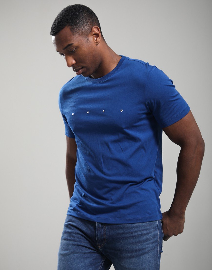 HUGO Dorosi T-Shirt Open Blue