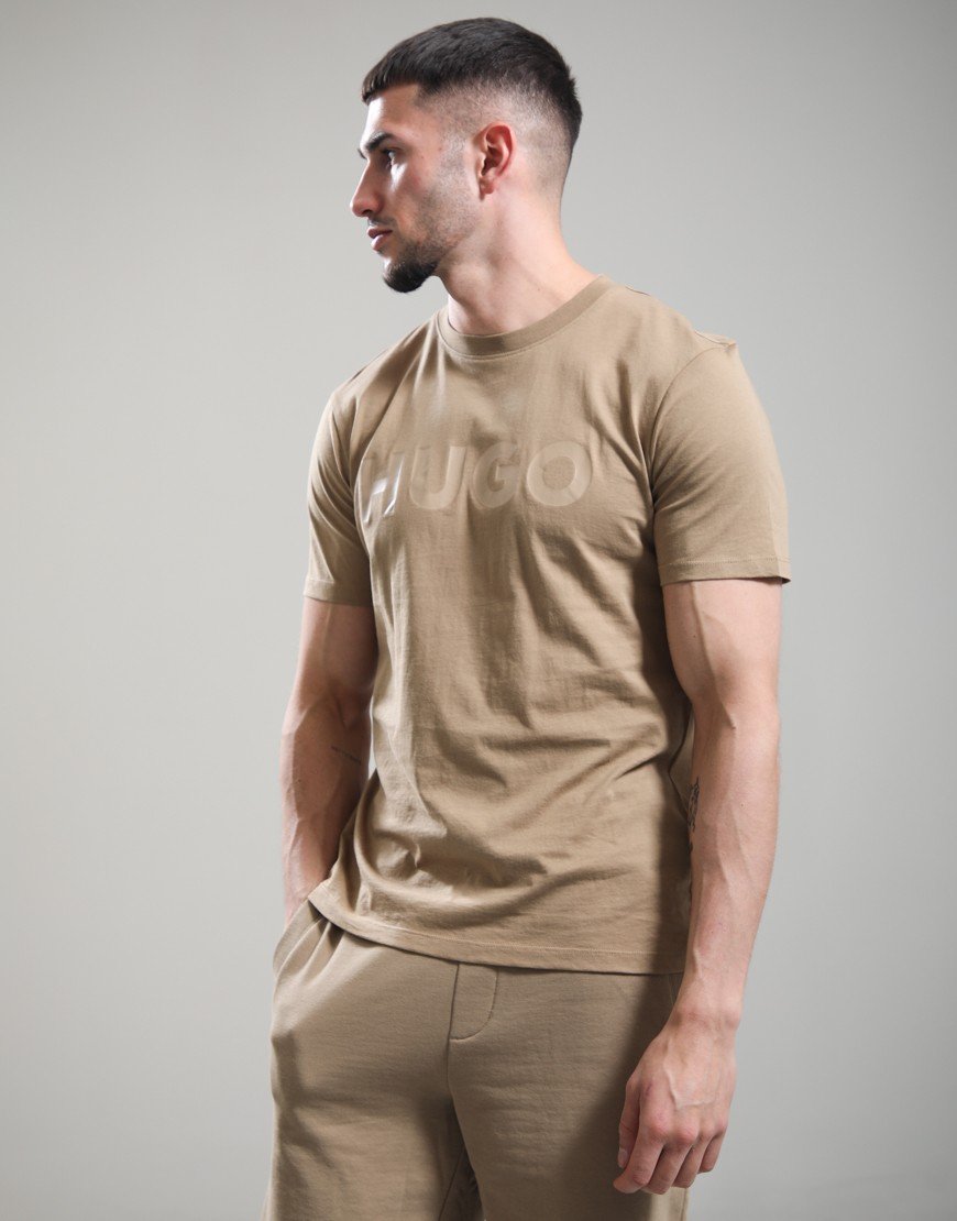 HUGO Dulivio T-Shirt Beige Overflow
