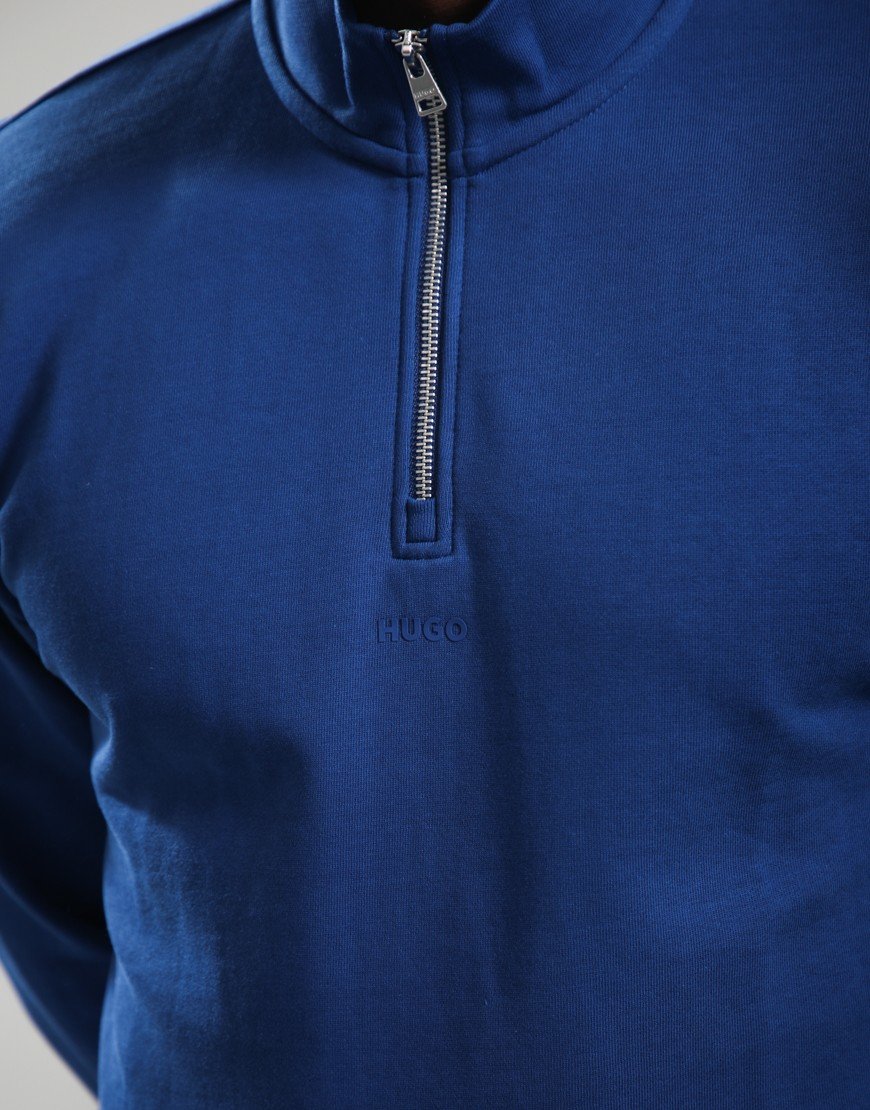 HUGO Durty244 Half Zip Sweat Open Blue