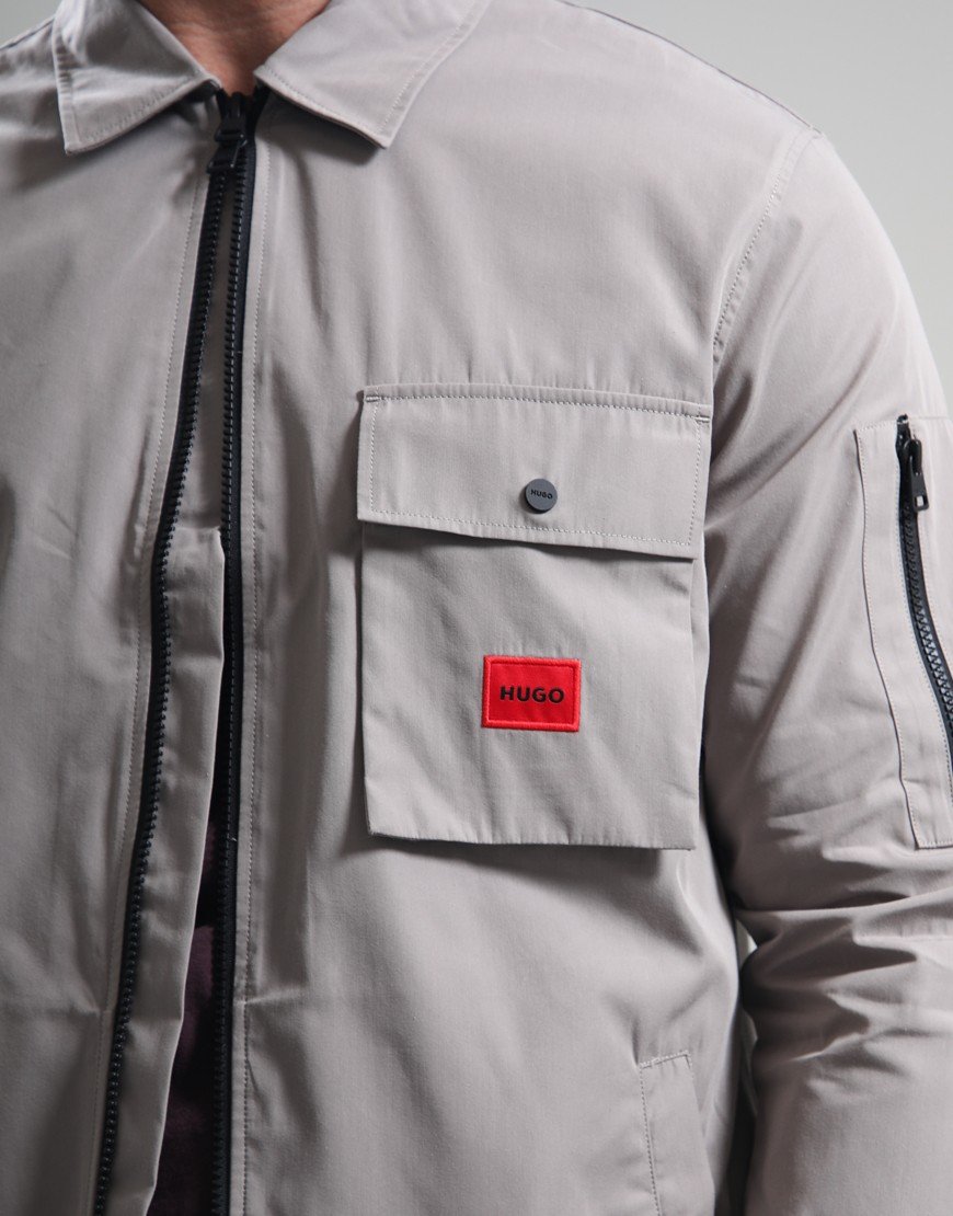 HUGO Emmond Overshirt Light/Pastel Brown
