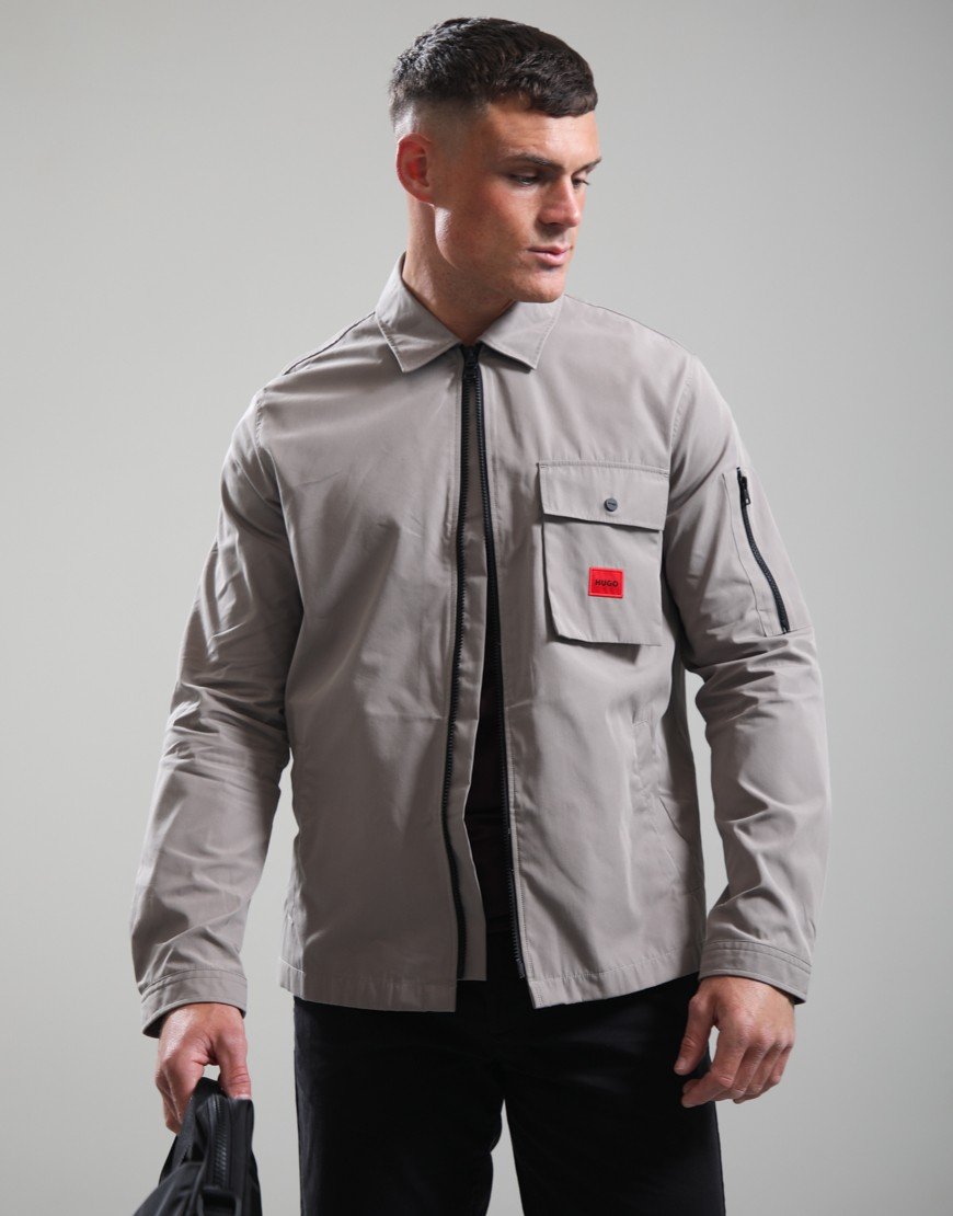 HUGO Emmond Overshirt Light/Pastel Brown