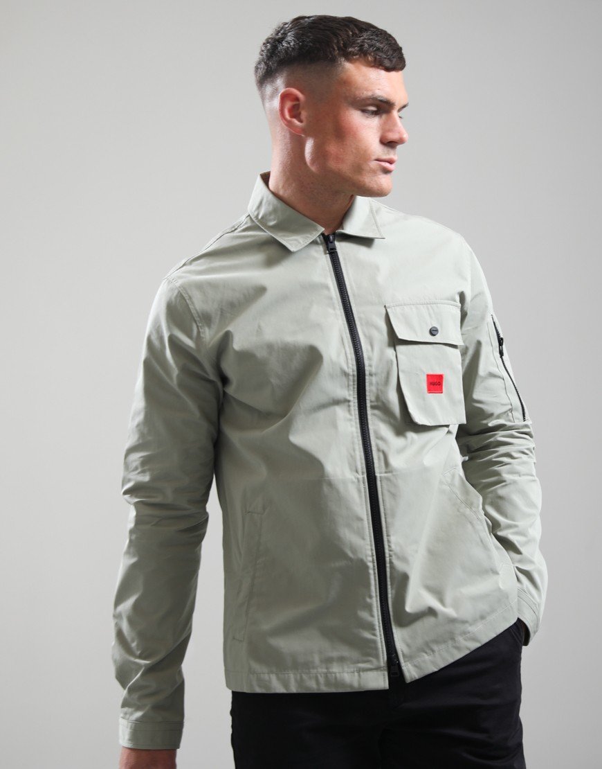 HUGO Emmond Overshirt Light/Pastel Green