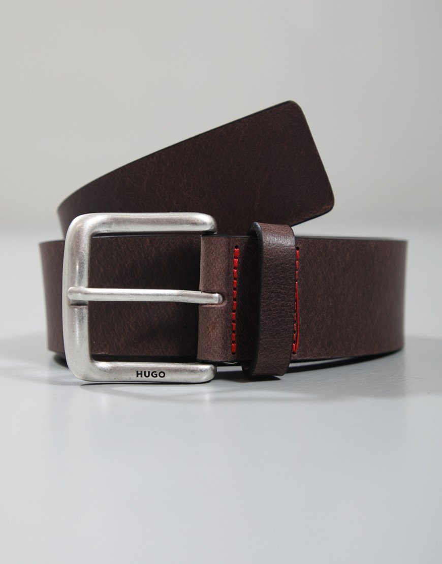 HUGO Geffrey_Sz40 Belt Dark Brown