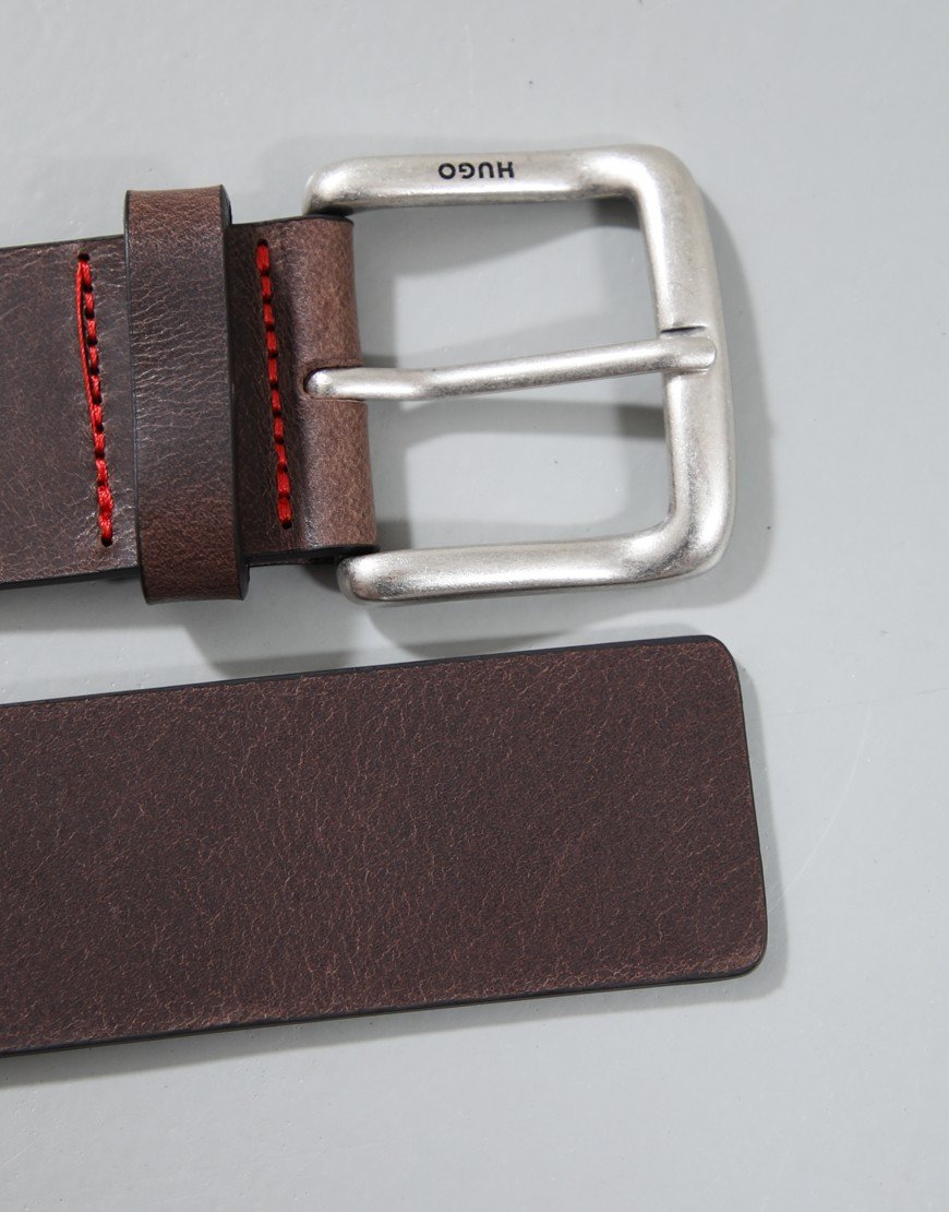 HUGO Geffrey_Sz40 Belt Dark Brown