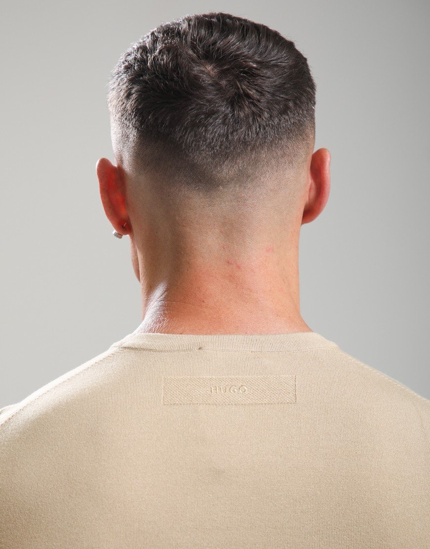 HUGO San Cody-CV Crew Neck Sweat Medium Beige