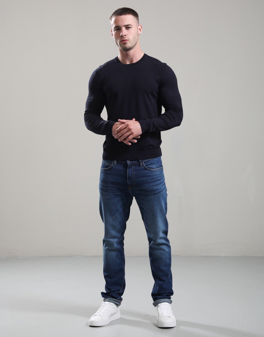 HUGO San Cody-CV Crew Neck Sweat Navy