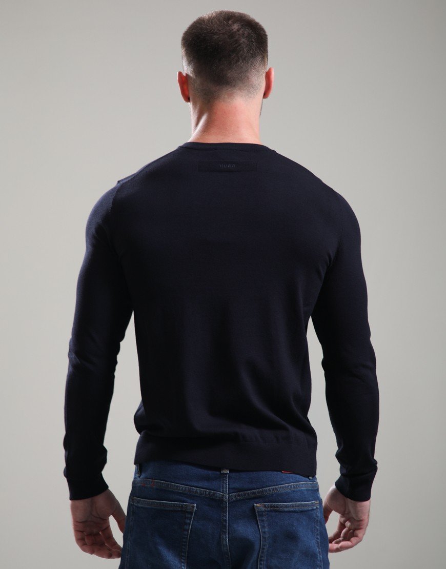 HUGO San Cody-CV Crew Neck Sweat Navy