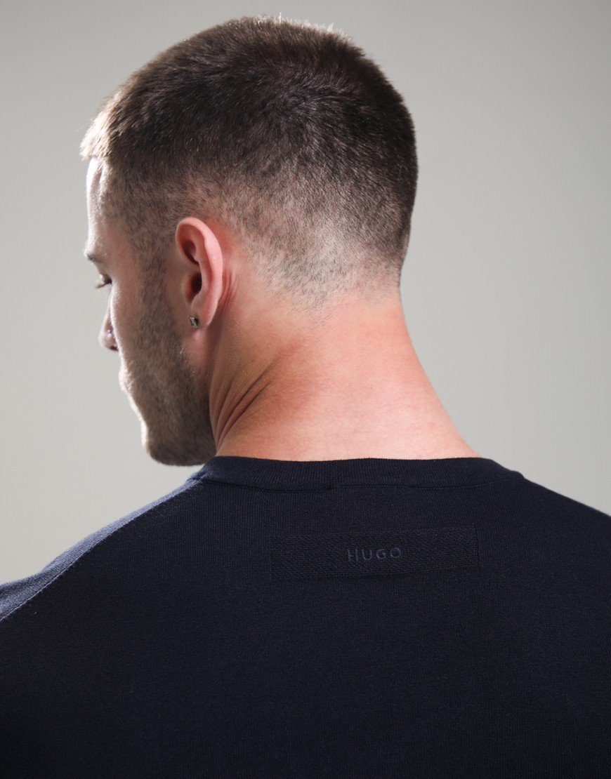 HUGO San Cody-CV Crew Neck Sweat Navy