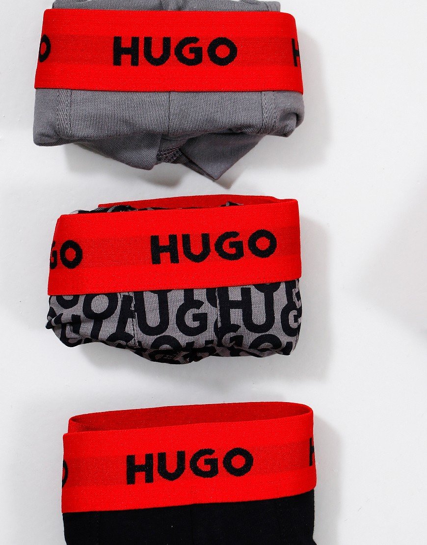 Hugo String Homme Open HUGO Trunk Triplet Open Grey - Terraces Menswear