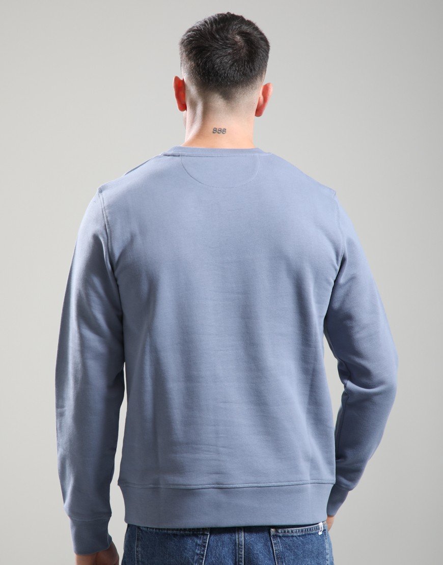 Hackett Heritage Essential Crew Sweat Thames Blue