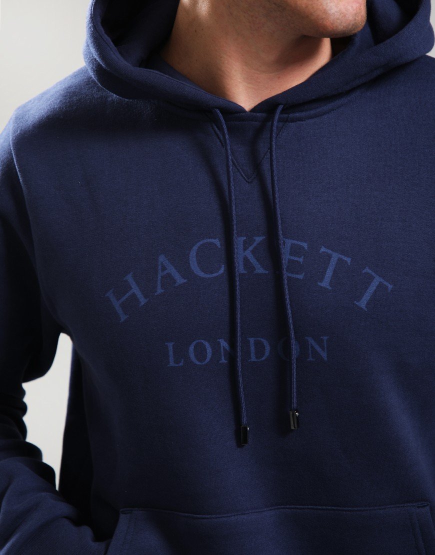 Hackett Heritage Essential Hoodie Ink Blue