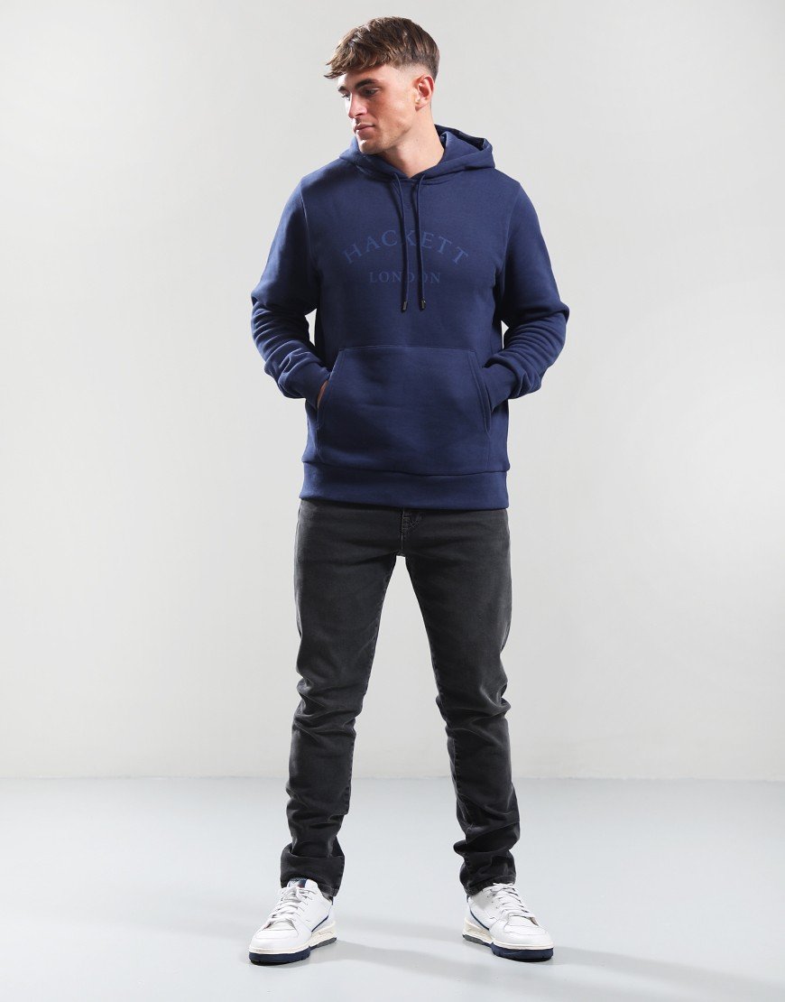 Hackett Heritage Essential Hoodie Ink Blue