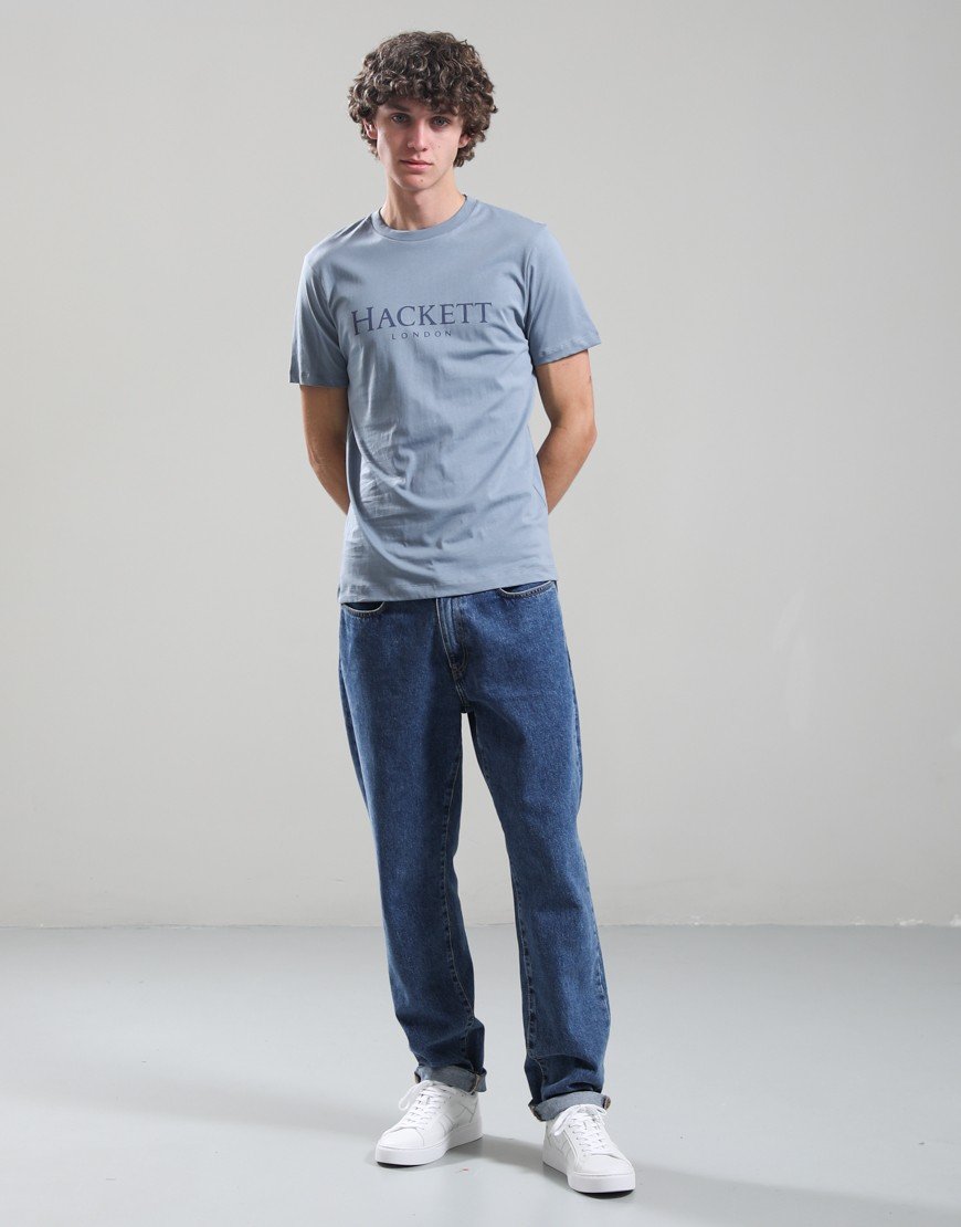 Hackett Heritage Essential T-Shirt Thames Blue
